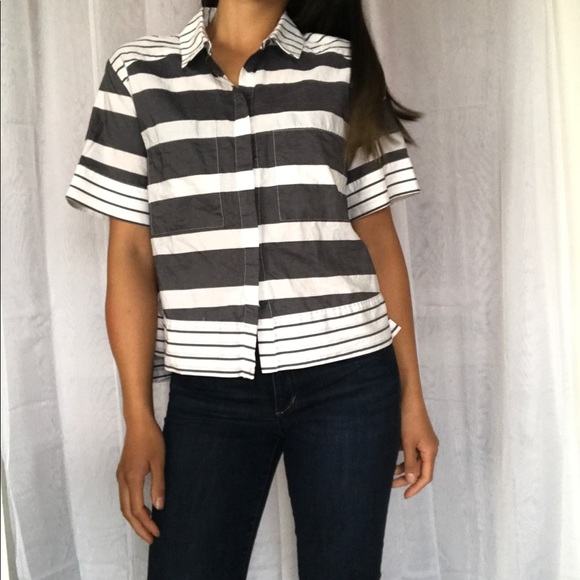 Halogen Tops - Halogen striped button up